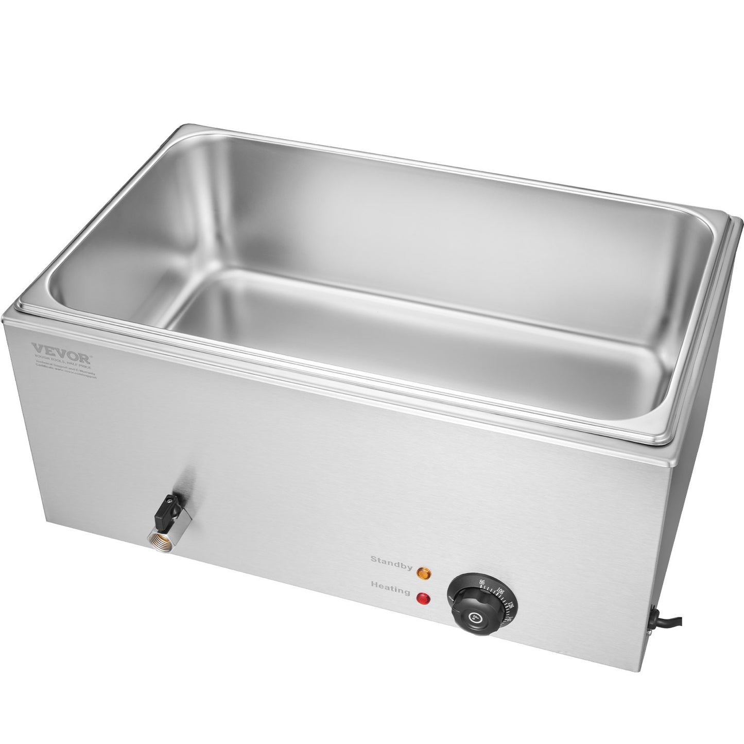 Commercial Electric Food Warmer Bänkskiva buffé 1*18L Pan Bain Marie