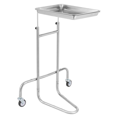 Laborwagen aus Edelstahl mit Einzeltablett und 2 leisen Rädern für die Laborklinik