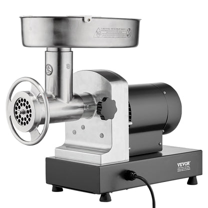 Commercial Electric Meat Grinder 6 Lbs/Min Sausage Stuffer Kitchen