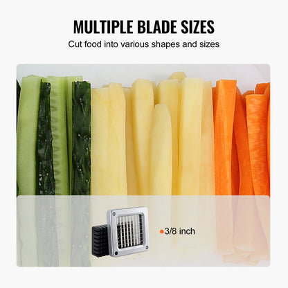 French Fries Cutter Stainless Steel Potato Vegetable Cutter Chopper with Blade