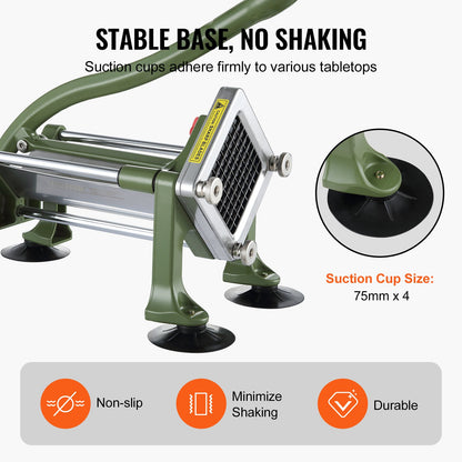 French Fries Cutter Stainless Steel Potato Vegetable Cutter Chopper with Blade
