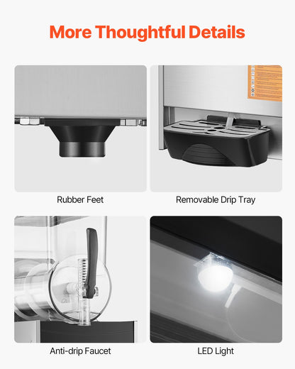 12L Commercial Slushy Machine Margarita Smoothie Frozen Drink Maker