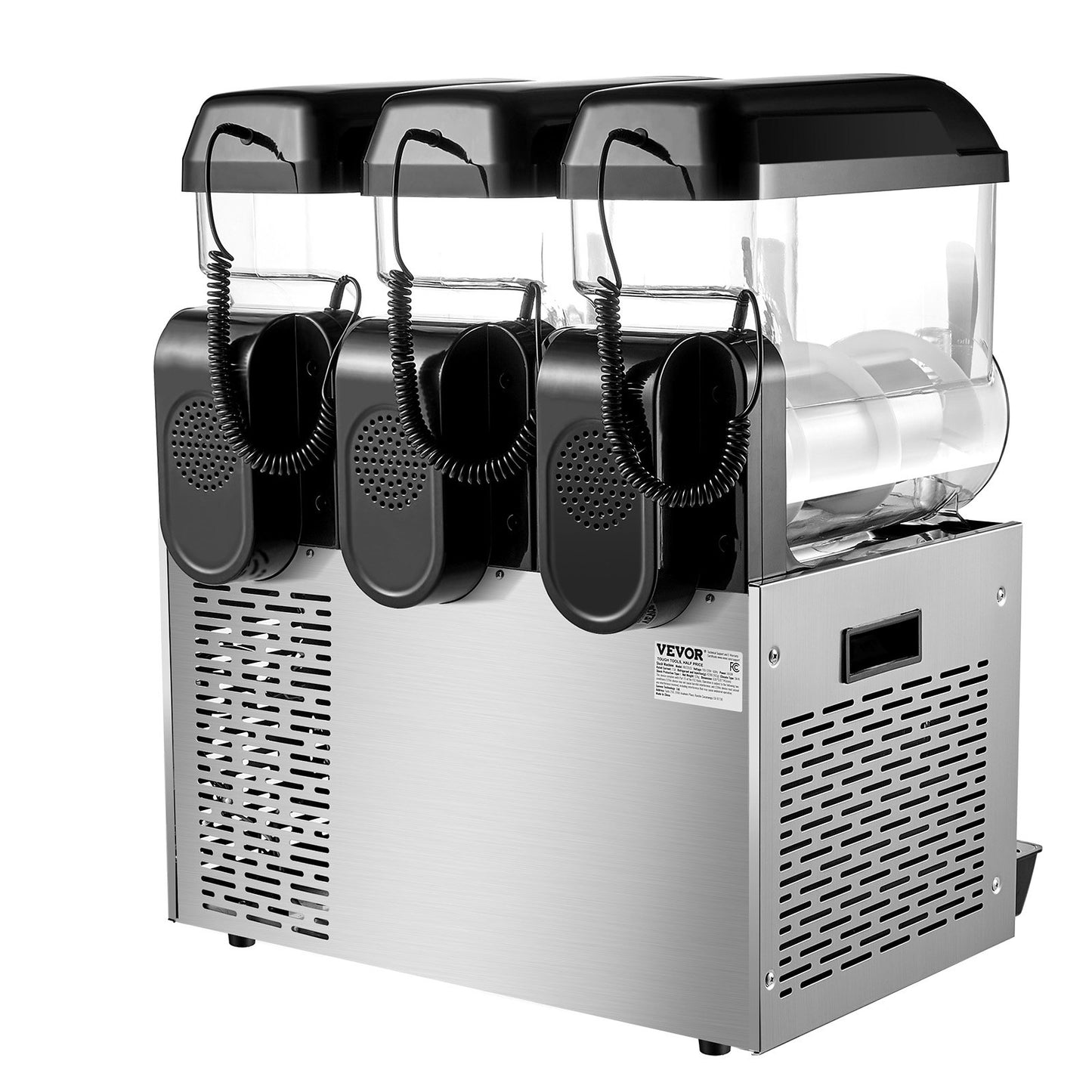 12Lx3 Tank Commercial Slushy Machine Margarita Smoothie Frozen Drink Maker