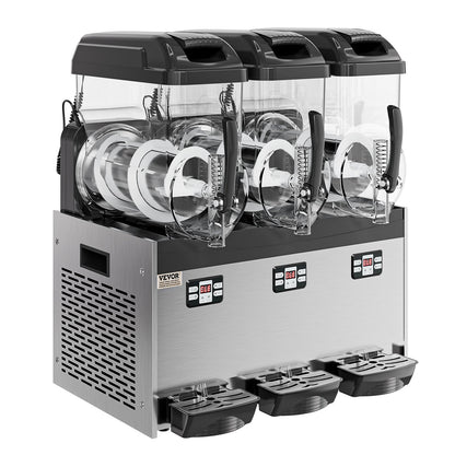 12Lx3 Tank Commercial Slushy Machine Margarita Smoothie Frozen Drink Maker