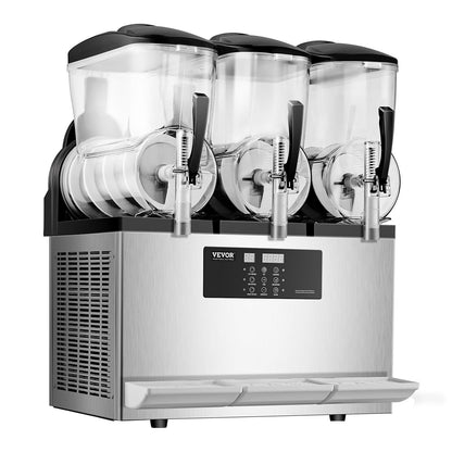 12Lx3 Tank Commercial Slushy Machine Margarita Smoothie Frozen Drink Maker