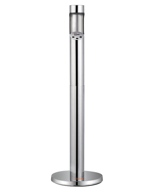 Cigarette Butt Container Stainless Steel Cylinder Butt Waste Silver