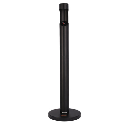 Cigarette Butt Container Freestanding Outdoor Cylinder Butt Disposal Black