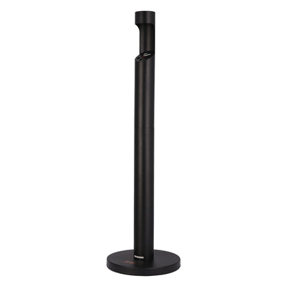 Cigarette Butt Container Freestanding Outdoor Cylinder Butt Disposal Black