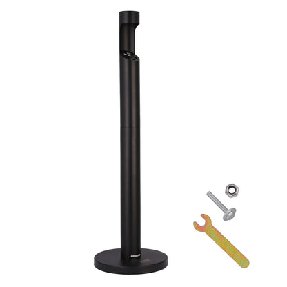 Cigarette Butt Container Freestanding Outdoor Cylinder Butt Disposal Black