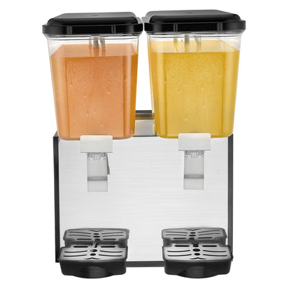 Commercial Beverage Dispenser 18L x 2 Tankar Kall Juice Is Dryck Dispenser