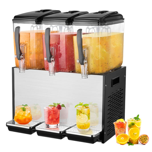Commercial Beverage Dispenser 12L x 3 tankar Kall Juice Is Drink Dispenser