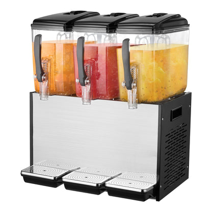 Commercial Beverage Dispenser 12L x 3 tankar Kall Juice Is Drink Dispenser