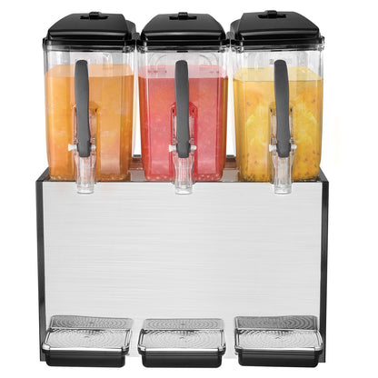 Commercial Beverage Dispenser 12L x 3 tankar Kall Juice Is Drink Dispenser