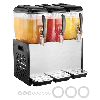 Commercial Beverage Dispenser 12L x 3 tankar Kall Juice Is Drink Dispenser