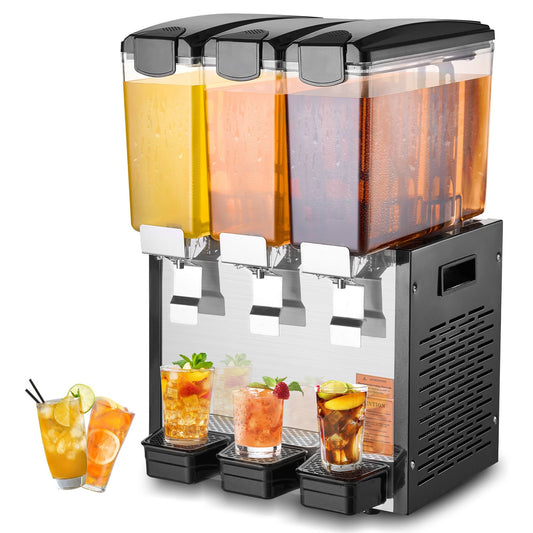 Commercial Beverage Dispenser 10L x 3 tankar Kall Juice Is Drink Dispenser