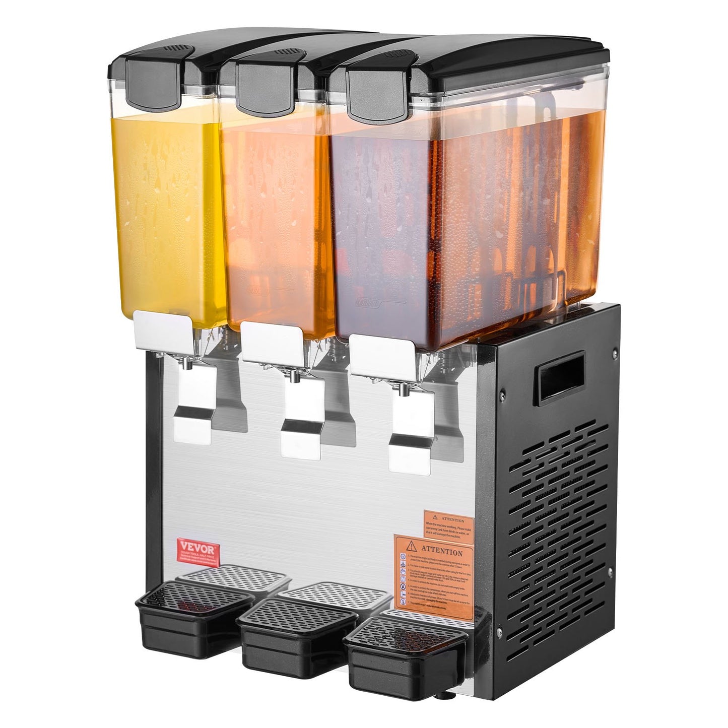 Commercial Beverage Dispenser 10L x 3 tankar Kall Juice Is Drink Dispenser