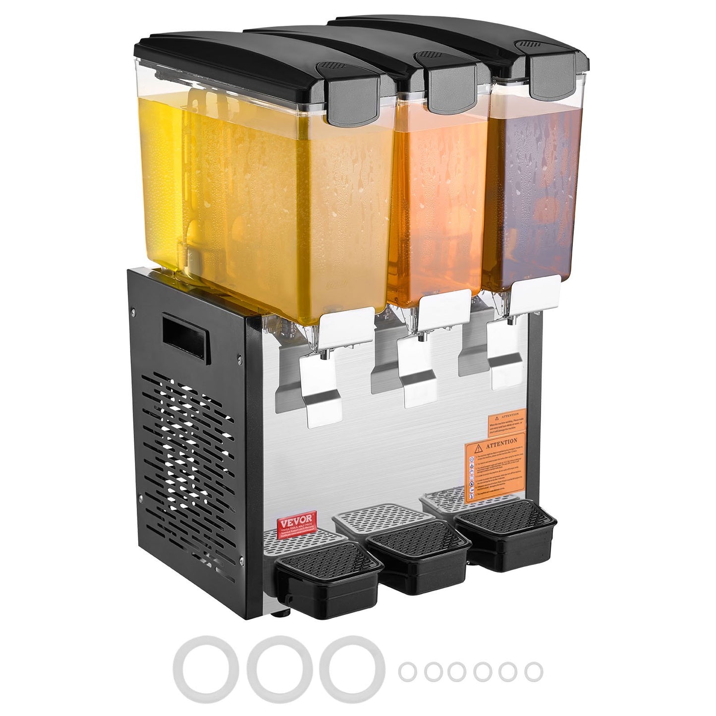 Commercial Beverage Dispenser 10L x 3 tankar Kall Juice Is Drink Dispenser