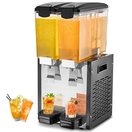 Commercial Beverage Dispenser 10L x 2 Tankar Kall Juice Is Dryck Dispenser
