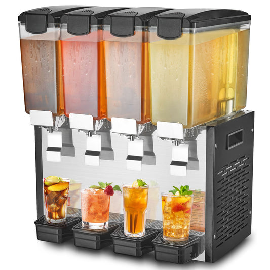 Commercial Beverage Dispenser 10L x 4 tankar Kall Juice Is Drink Dispenser