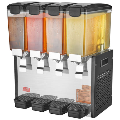 Commercial Beverage Dispenser 10L x 4 tankar Kall Juice Is Drink Dispenser