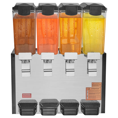 Commercial Beverage Dispenser 10L x 4 tankar Kall Juice Is Drink Dispenser