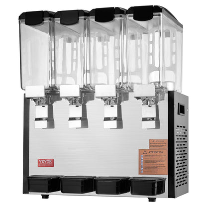 Commercial Beverage Dispenser 10L x 4 tankar Kall Juice Is Drink Dispenser