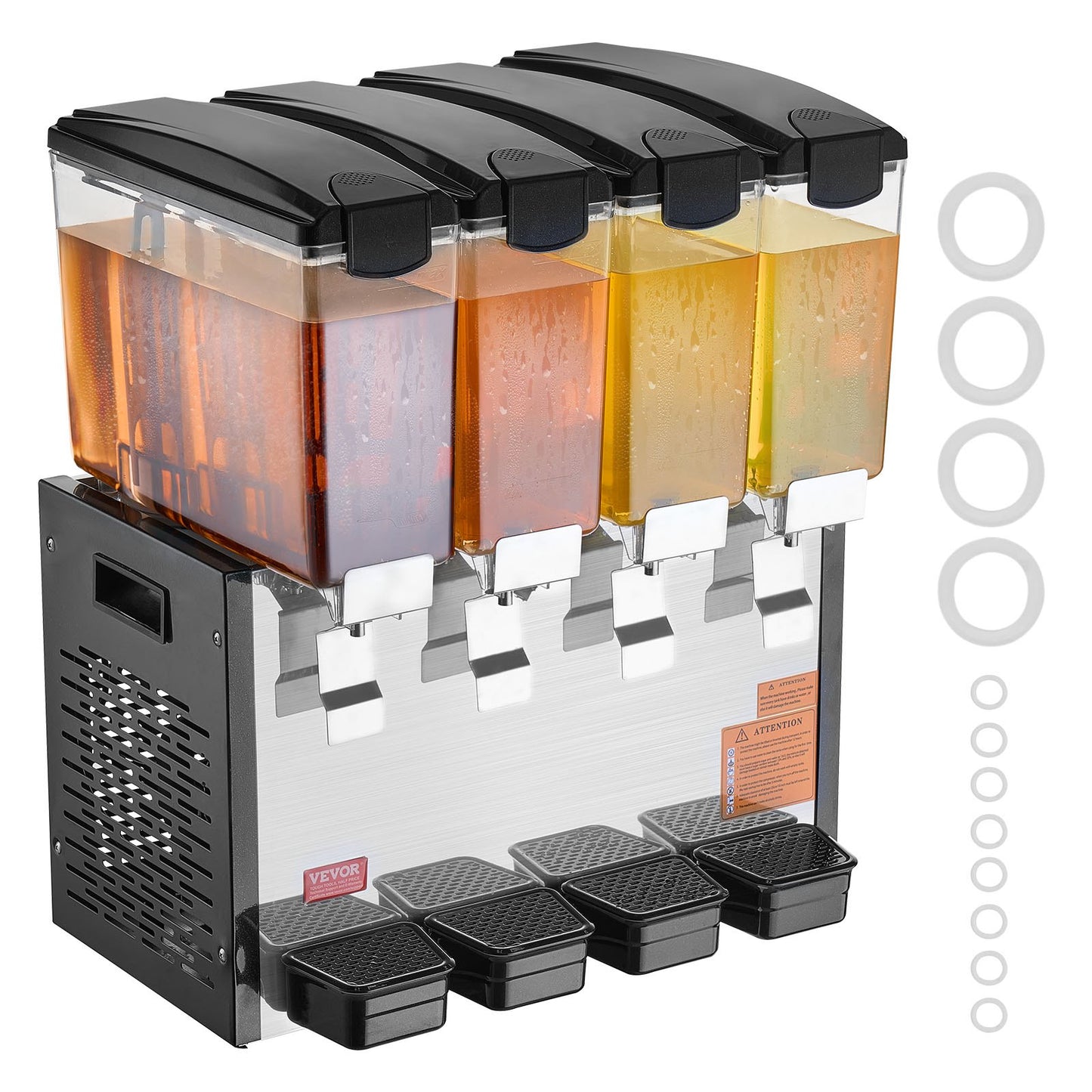Commercial Beverage Dispenser 10L x 4 tankar Kall Juice Is Drink Dispenser