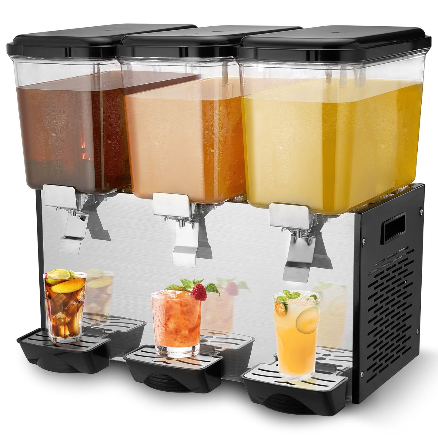 Commercial Beverage Dispenser 18L x 3 tankar Kall Juice Is Drink Dispenser