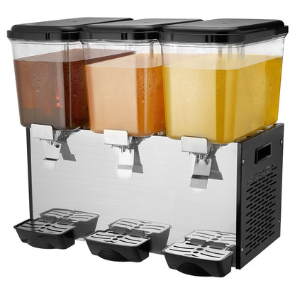 Commercial Beverage Dispenser 18L x 3 tankar Kall Juice Is Drink Dispenser