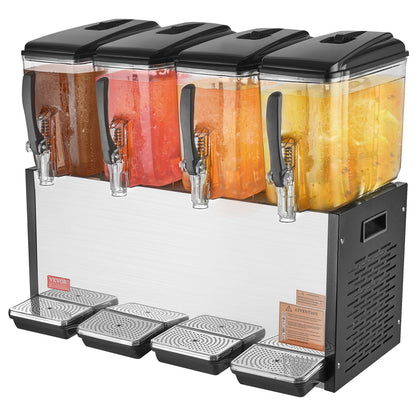 Commercial Beverage Dispenser 12L x 4 tankar Kall Juice Is Drink Dispenser