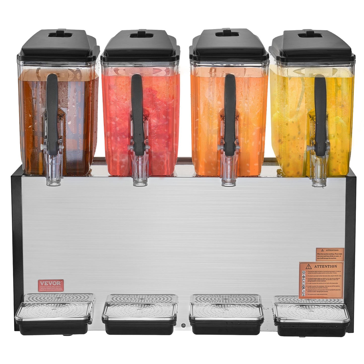 Commercial Beverage Dispenser 12L x 4 tankar Kall Juice Is Drink Dispenser