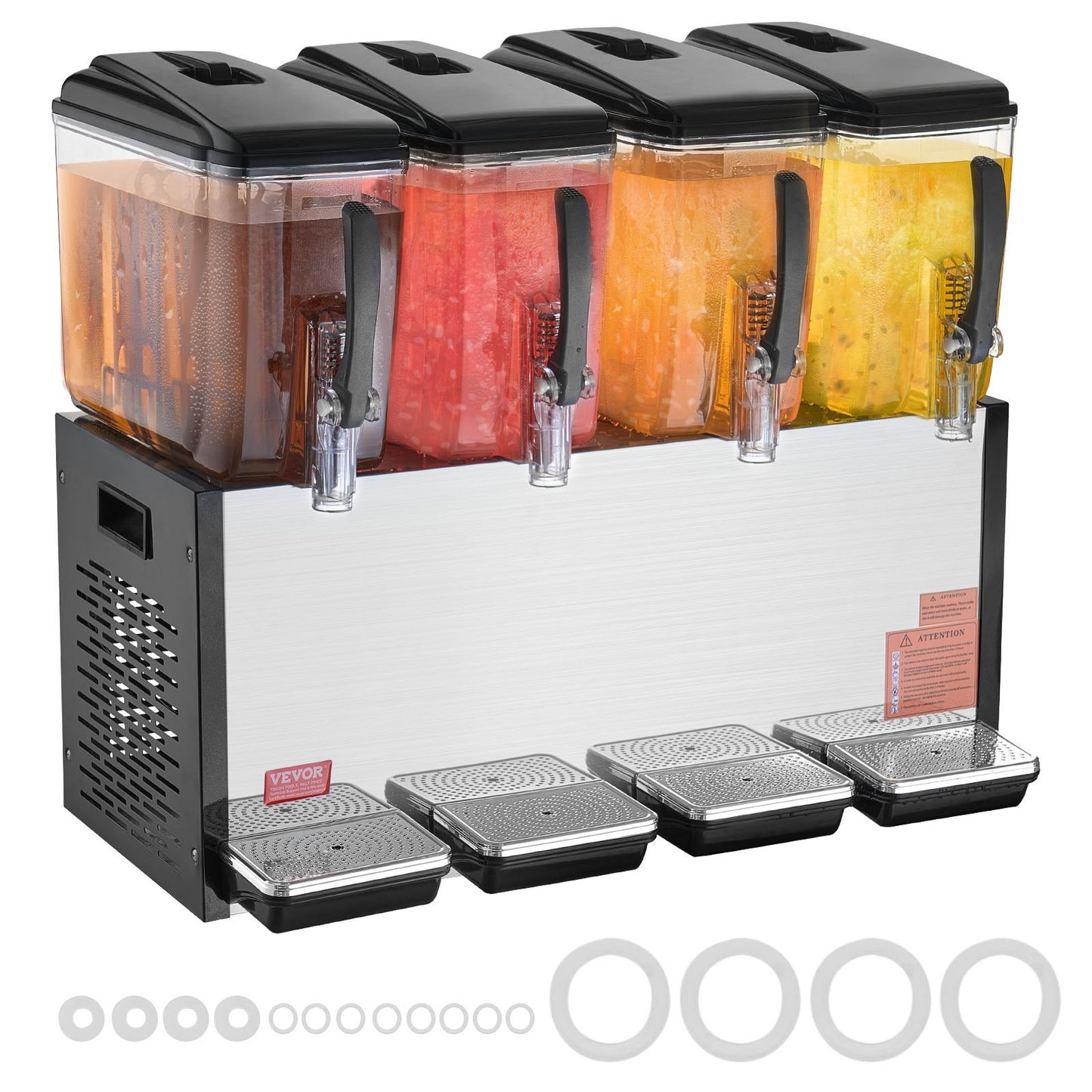 Commercial Beverage Dispenser 12L x 4 tankar Kall Juice Is Drink Dispenser