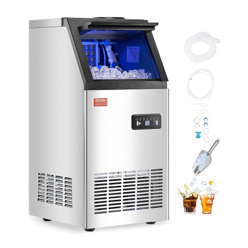 commercial ice machine Freestanding cabinet machine 80lbs/24H 36 ice cubes
