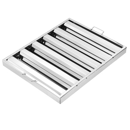24.5Wx19.5H inch Commercial Hood Filter Interval Hood Baffle Stainless Steel