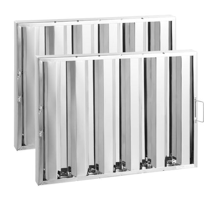 24.5Wx19.5H inch Commercial Hood Filter Interval Hood Baffle Stainless Steel
