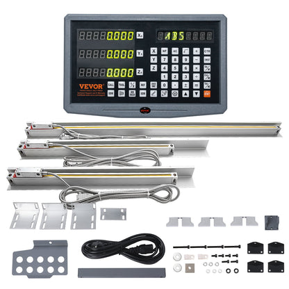 Digital Readout 16'' &amp; 18'' &amp; 38'' Linear Scale 3 Axis DRO Display Kit