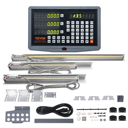 Digital Readout 16'' &amp; 18'' &amp; 38'' Linear Scale 3 Axis DRO Display Kit