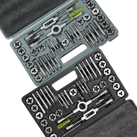 Tap and Die Set 80st Metriskt och SAE standardlager stålgängverktyg