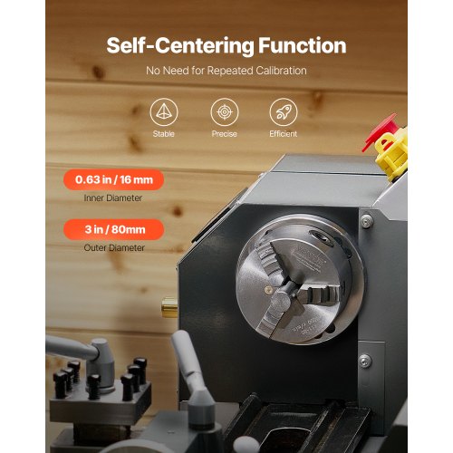 3-inch 3-jaw self-centering lathe chuck for lathe drill milling machine | EU