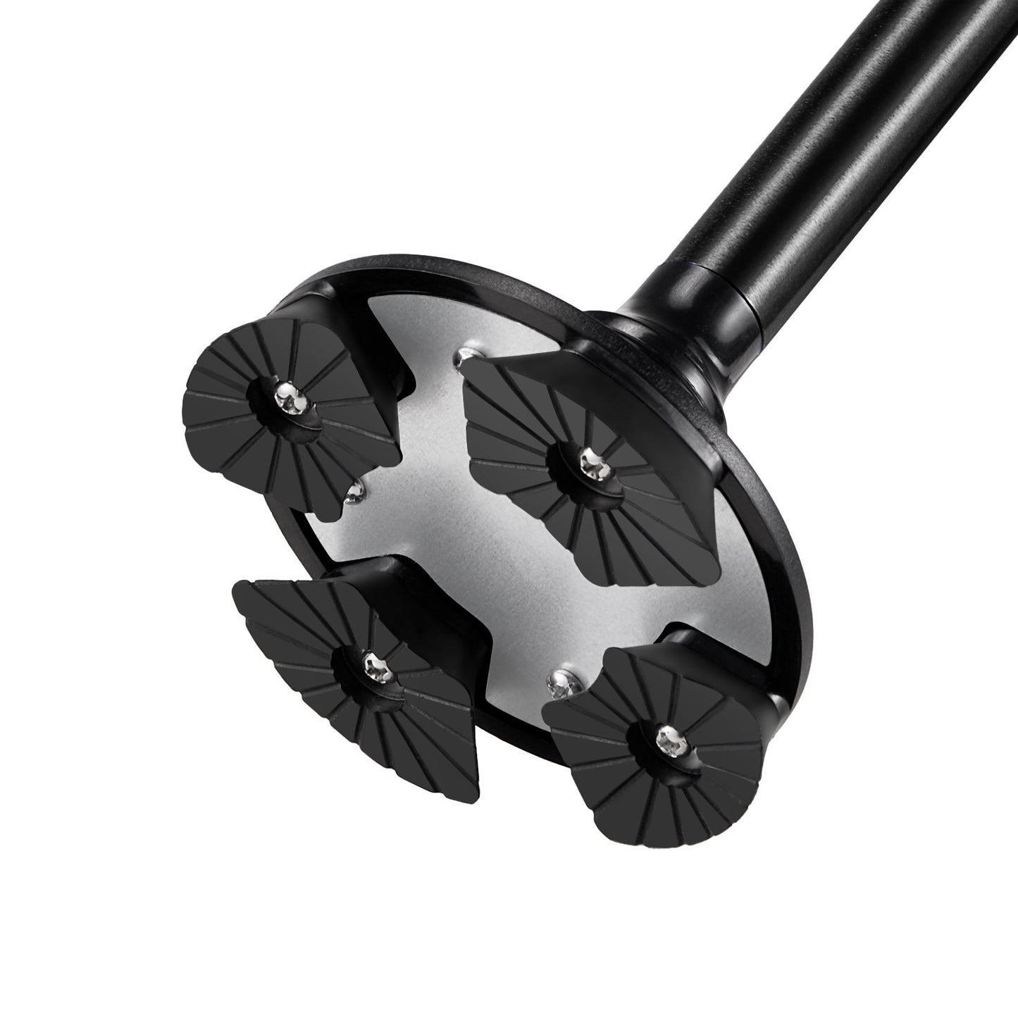 Walking Cane Foldable Walking Stick 8-Level Height 4-Prong Swivel Base