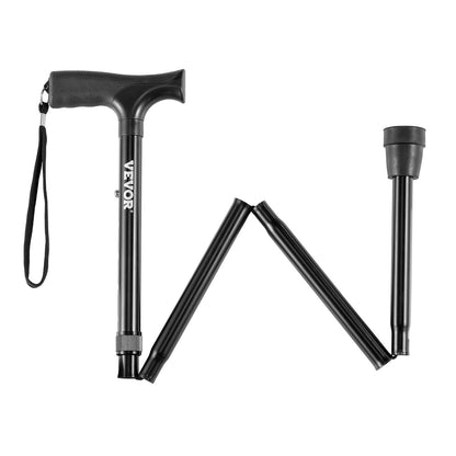 Walking Cane for Man Woman Folding Walking Stick 5-Level Adjustable Height
