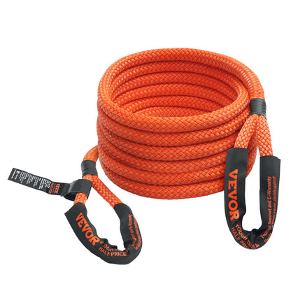 1" x 20" Kinetic Recovery Bogserrep 38 000 lbs, Heavy Duty Off Road Snatch Strap, Extrem Duty 30% Elasticitet Energi Snap Strap för Jeep Car Truck ATV UTV SUV Traktor