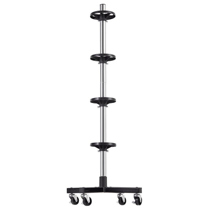 Tire rack for 4 tires with rim Mobile tire rack Fits up to 225 mm wide tires