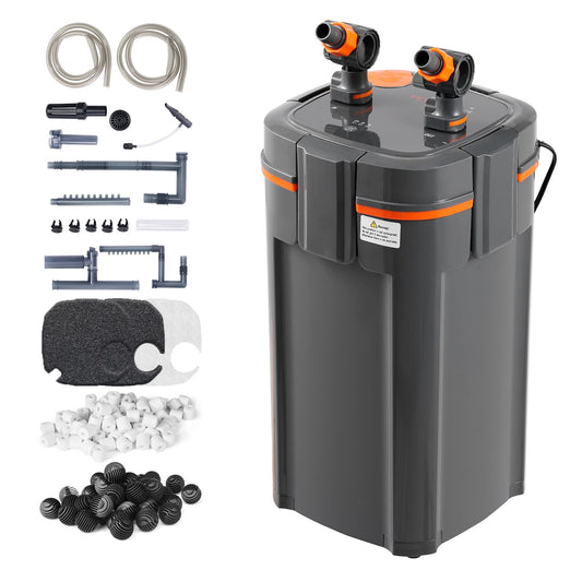 75 Gallon Aquarium Canister Filter 11w UV-lampa Fish Tank Tyst