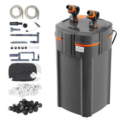 120 Gallon Aquarium Canister Filter 15w UV-lampa Fish Tank Tyst