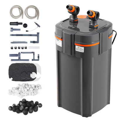 120 Gallon Aquarium Canister Filter 15w UV-lampa Fish Tank Tyst
