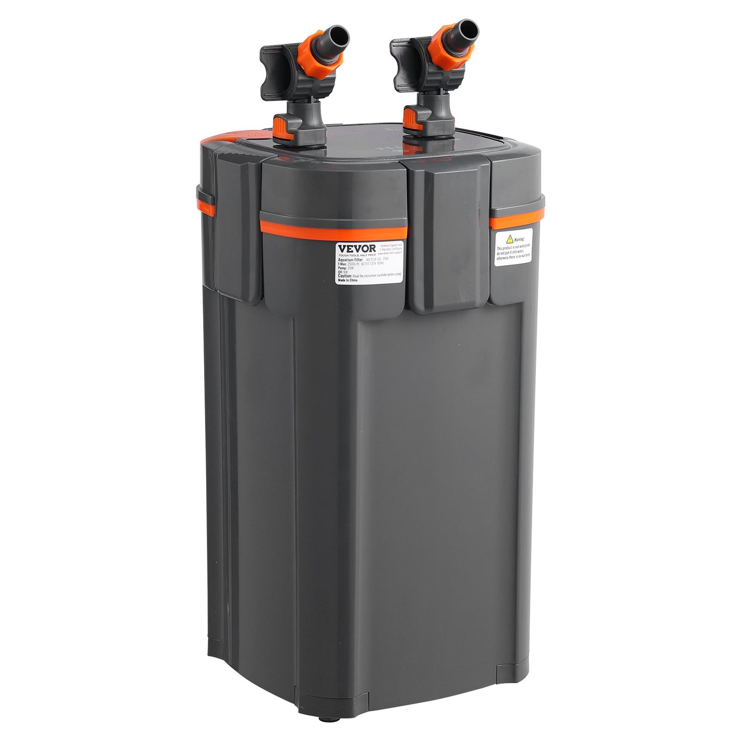 200 Gallon Aquarium Canister Filter 20w UV-lampa Fish Tank Tyst