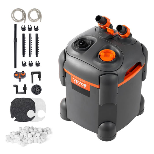 30 Gallon Aquarium Canister Filter 8w UV-lampa Fish Tank Tyst