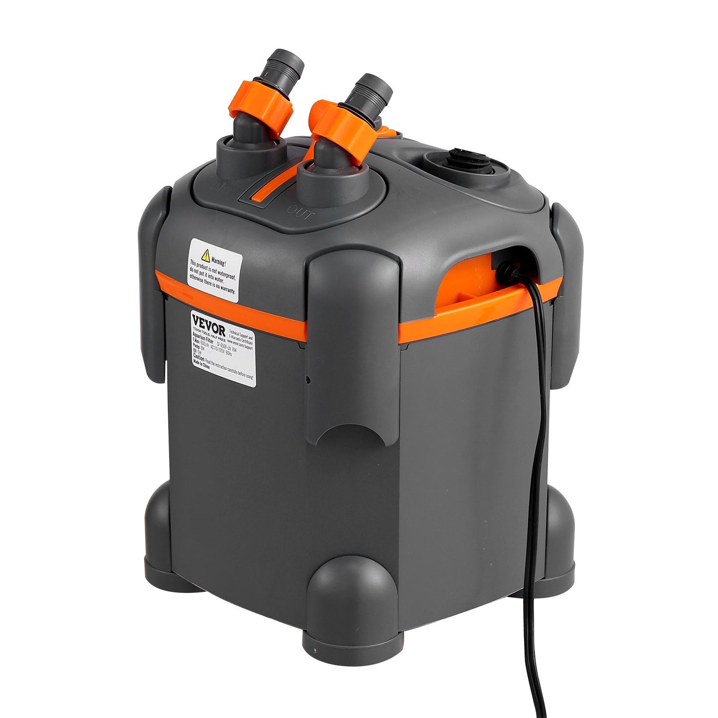30 Gallon Aquarium Canister Filter 8w UV-lampa Fish Tank Tyst