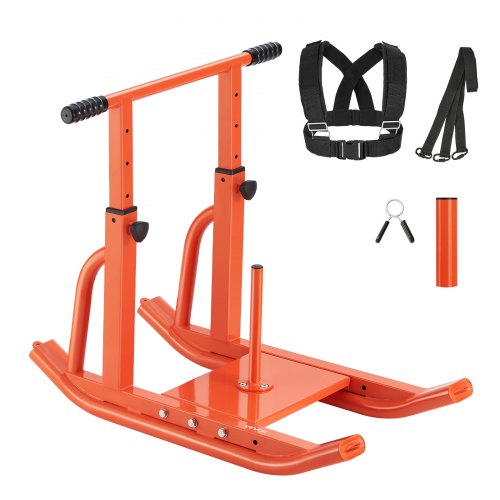 Vikt Power Pull Push Sled Träning Fitness Styrketräning Orange |  EU